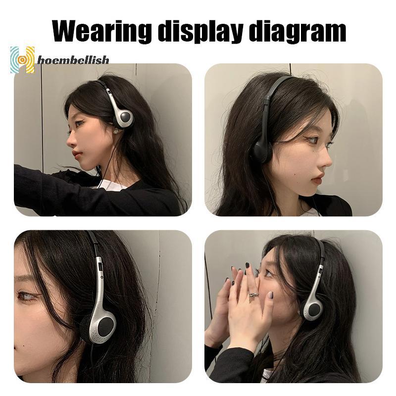 SONY SAMSUNG <Hembellish>แฟชั่นVINTAGE Retroคลาสสิกชุดหูฟัง80SสําหรับSony Panasonic CD MD Walkman MP