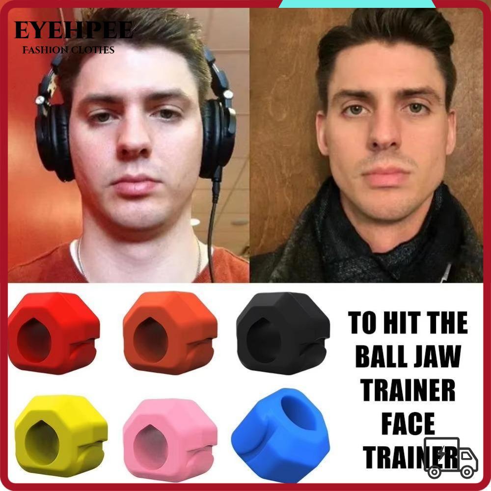 EYEHPEE Jawline Exerciser, ซิลิโคน Anti-stress Jaw Trainer, BPA ฟรี Exerciser Shaper Gum เม็ดลูกบอลอ