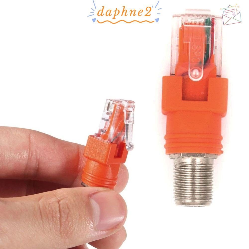 DAPHNES RJ45 ถึง RF Connector, Coax อะแดปเตอร์ Coupler ขั้วต่อสายไฟ BNC F-Type Connector, RJ45 ถึง R
