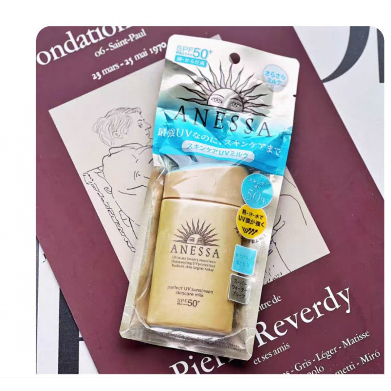 ANESSA/ANESSA ครีมกันแดด ANESSA ครีมกันแดด 60ml 90ml 50 ครั้งป้องกันรังสีอัลตราไวโอเลตกันน้ําเหงื่อ 