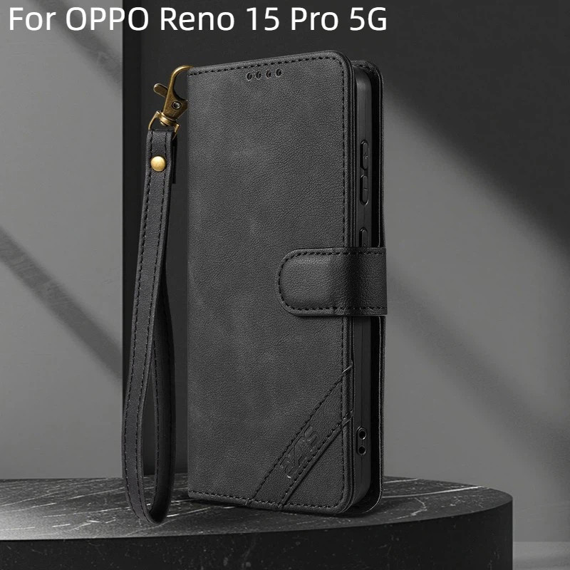สําหรับ OPPO Reno 15 Pro Max Reno14 Pro 13 Pro กรณีหรูหรา PU หนังช่องใส่การ์ดกระเป๋าสตางค์พลิกฝาครอบ