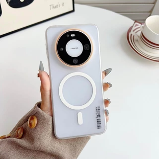 เคสโทรศัพท์สําหรับ Huawei Mate 80 Pro Max 70 60 50 40 30 Pro 70 Air Matte ฝาครอบแม่เหล็กโปร่งใสบาง Anti-fall ปลอก