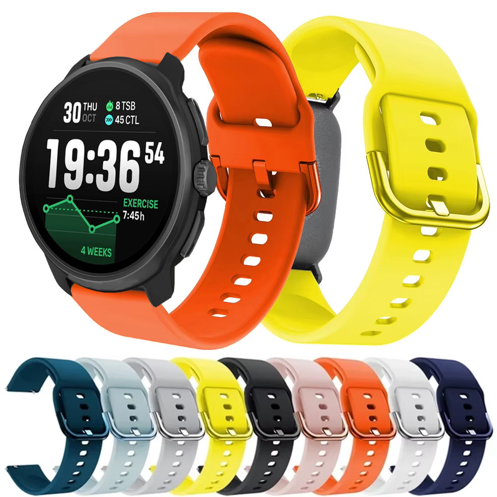 สายซิลิโคนสําหรับ Suunto Race 2 เปลี่ยนนาฬิกาสําหรับ Suunto 9 Peak/9 Peak Pro/5 Peak/Run/Ocea 3/3 อุ