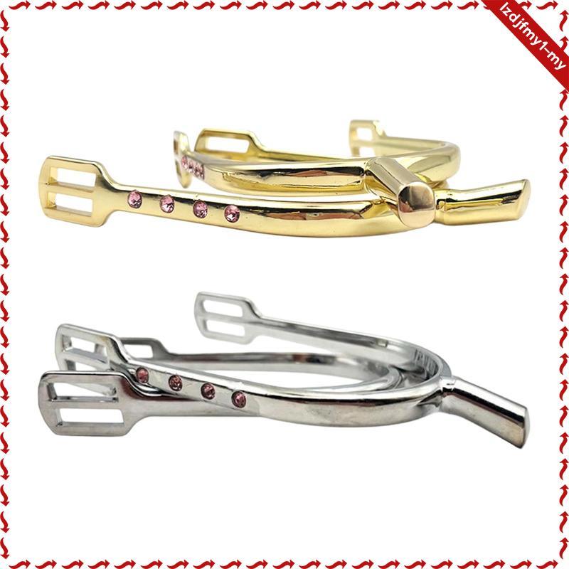 Leipupa Horse Spurs การออกแบบเหล็กหรูหราขี่ม้าอุปกรณ์เสริม Spurs สําหรับผู้ชายผู้หญิงการแข่งขันและกา