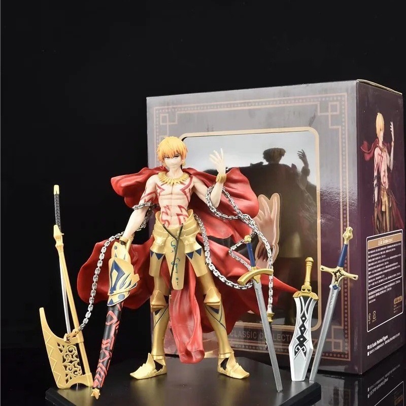 Fate FGO GK Gold Sparkling Gilgamesh Hero King Model Boxed Figure