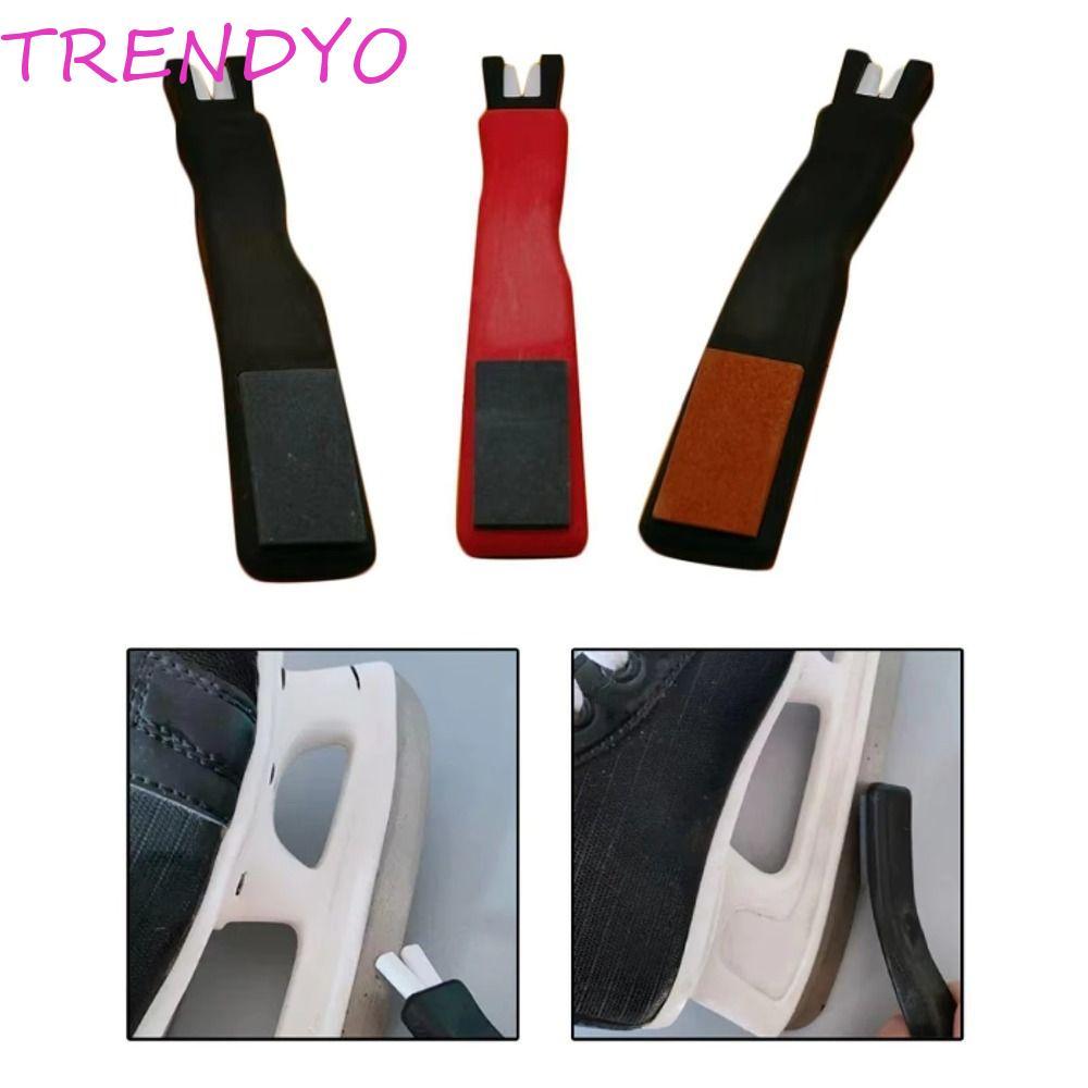 TRENDYO Ice Skate เครื่องมือที่คม, Sharpening Stone Handheld Skateer, เครื่องบดแบบพกพา Stone Mainten