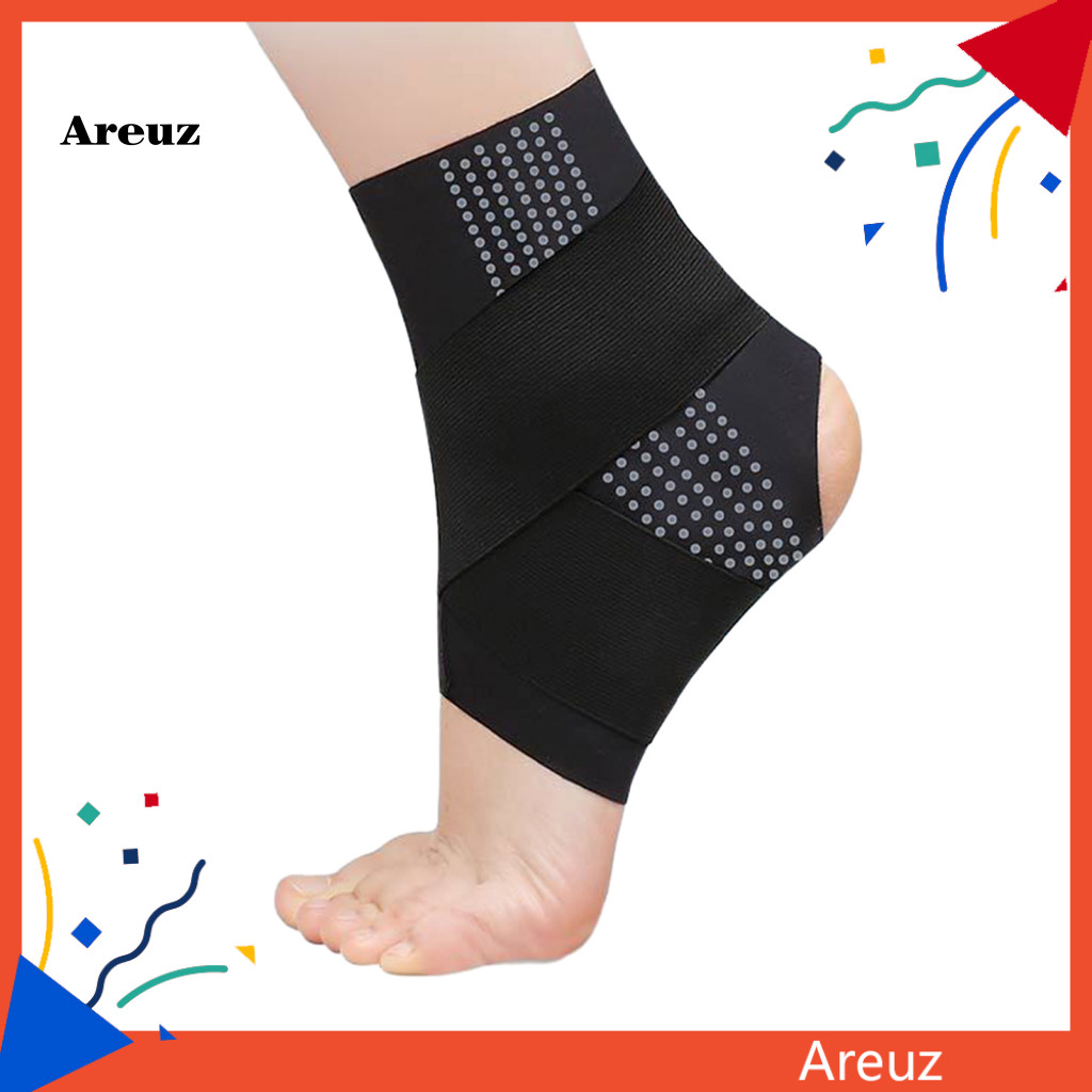 ARE Achilles Tendon Support สำหรับข้อเท้า เปิดส้น เพิ่มความเสถียรและความยืดหยุ่น พร้อมแผ่นป้องกันระบ