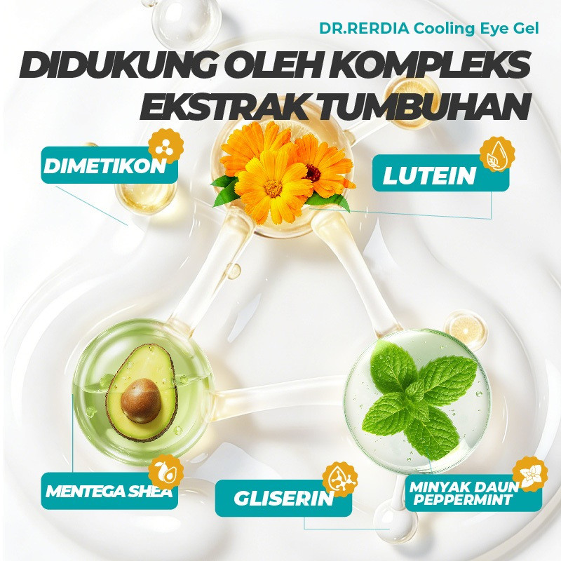 [มีในสต็อก] DR.RERDIA Cooling Eye Gel with Lutein, Avocado Butter & Peppermint Leaf Oil – Cooling Eye Care ราคา ถูกที่สุด ดีลบีเคเค แกลเลอรีภาพที่ 6