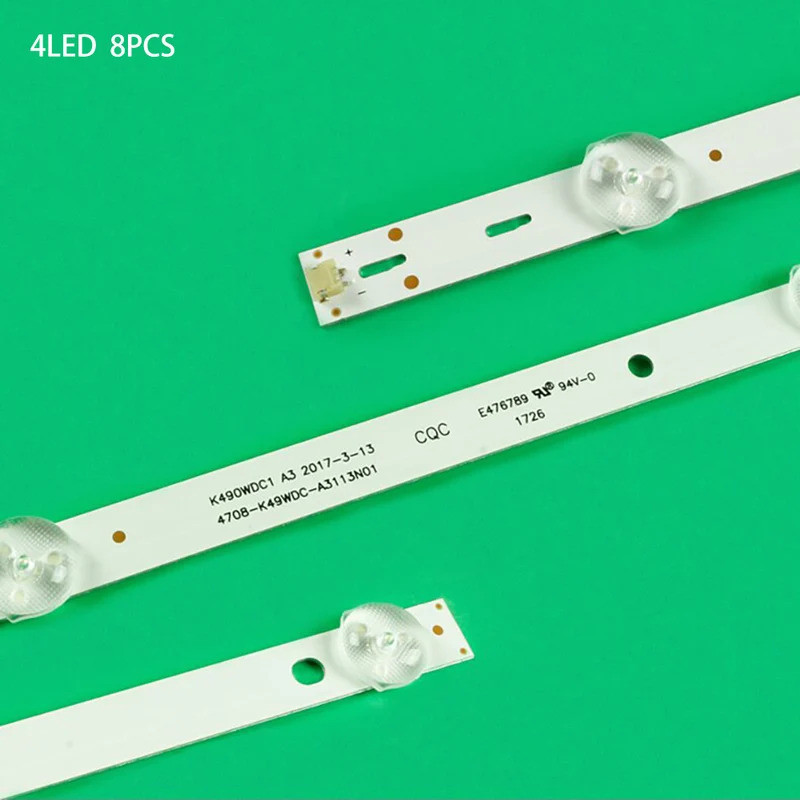 LED Backlight strip สําหรับ 49U5070 49PUF6032 49DL4012N K490WDC1 A4 4708-K49WDC-A4113N01 K49WDC-A221