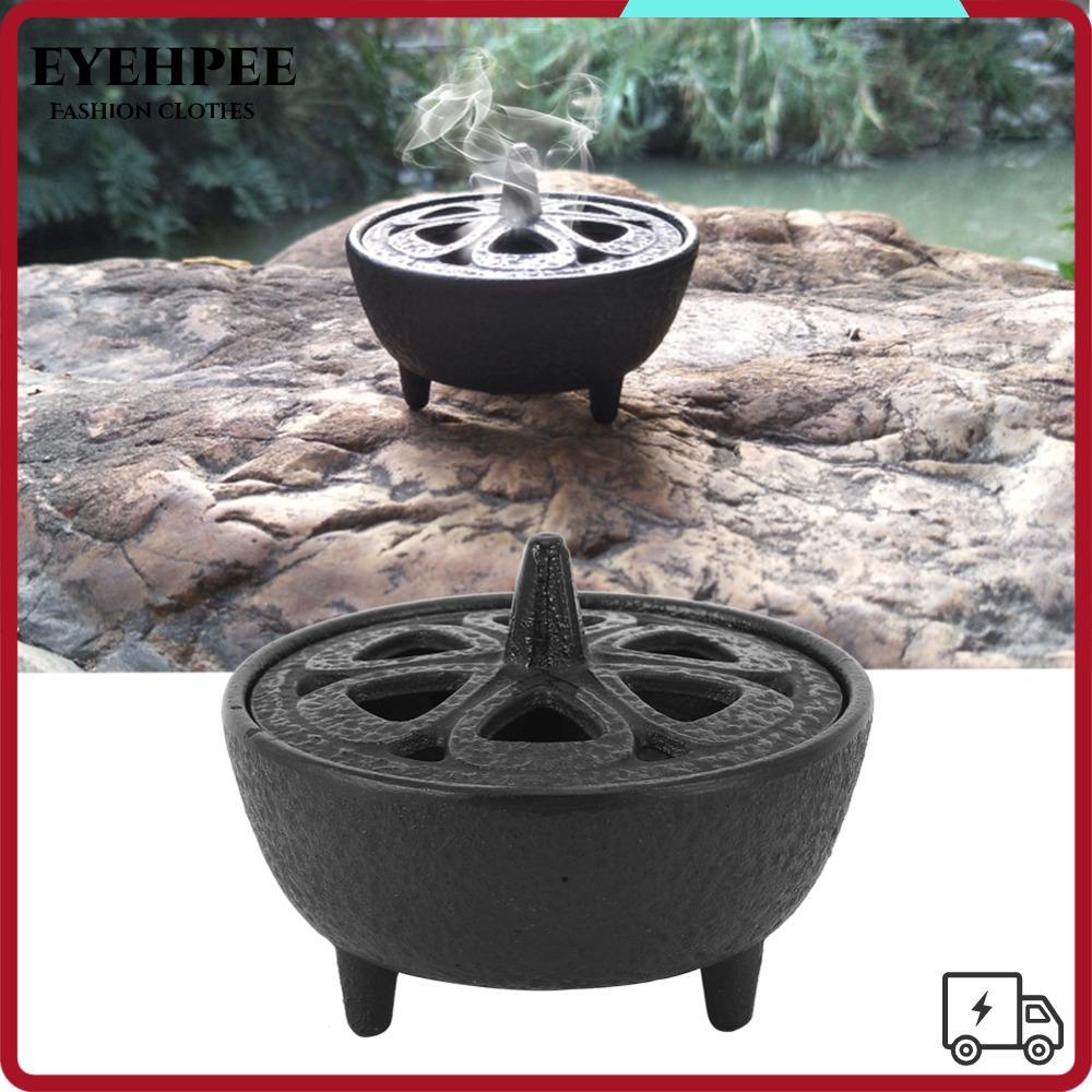 EYEHPEE Aroma Censer,สีดําเตาแก๊ส,ประณีต8.5 X 8.5 X 7ซม.น้ําหอมBurnerน้ําหอม