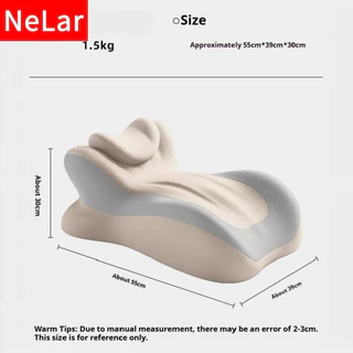 Nelar หมอนรองท่าทับหน้า หมอนรองคู่รักอเนกประสงค์ หมอนมัลติฟังก์ชั่น ตามหลักสรีรศาสตร์ ปรับมุมได้ หลายท่า ไขจัดอาการปวดคอและ