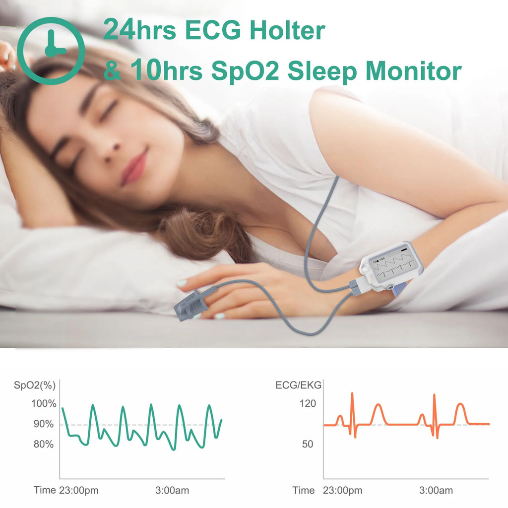 Viatom Checkme Suit Bluetooth Portable Creative Upper Arm เครื่องวัดความดันโลหิตพร้อม Ecg Vital Sign