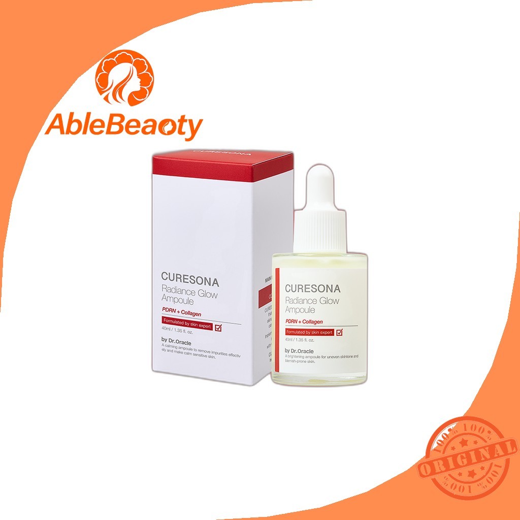 [ไดโซ] ดร. Oracle Curesona Radiance Glow Ampoule, 40ml, 1pc / Korean Ampoule / Radiance Boost by Aerienseoul