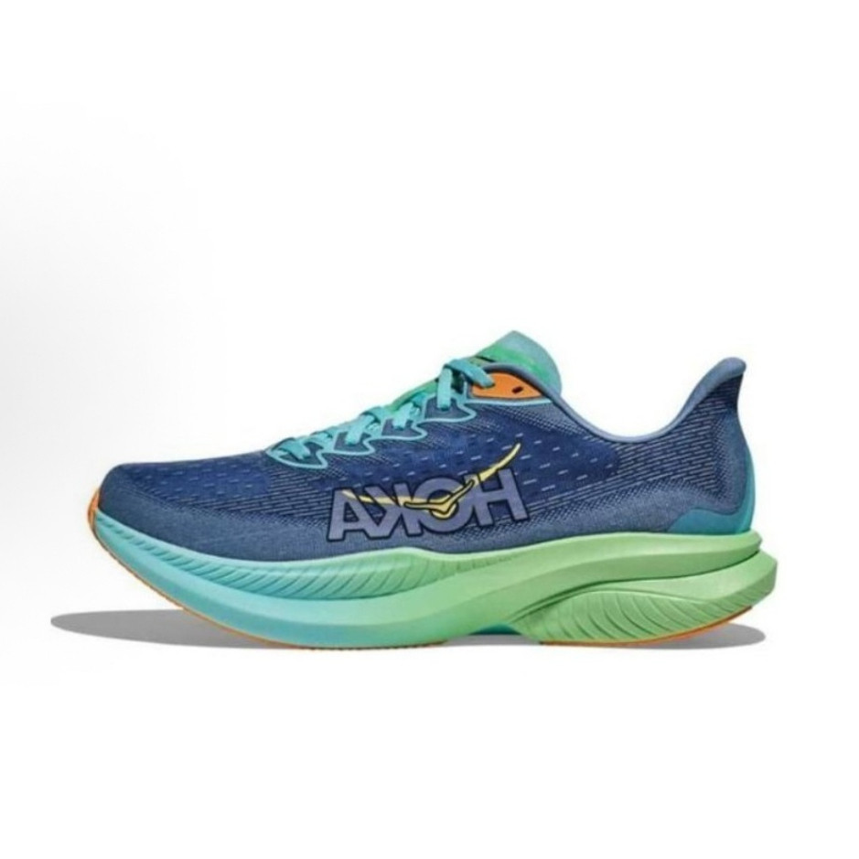 PN9N HOKA ONE ONE MACH 6 รองเท้าวิ่งระบายอากาศน้ําหนักเบาสําหรับผู้ชายและผู้หญิงที่มีพื้นรองเท้าหนา