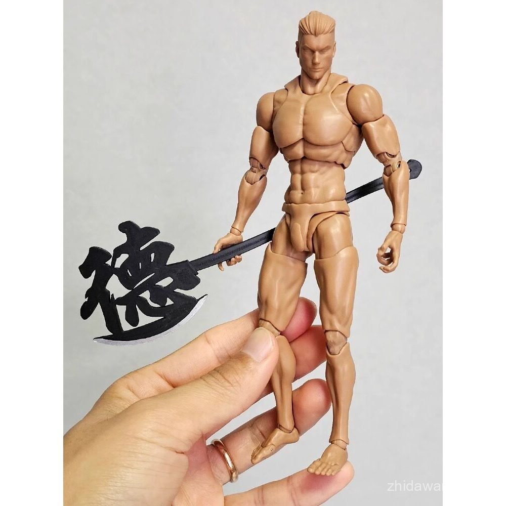 สินค้าใหม่ romkey Big Block ทหารชาย Body Weapon อุปกรณ์เสริม 1/12 Kongzi พร้อมบริการเยอรมัน Axe Toma