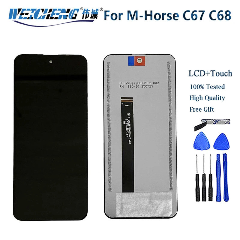 6.8 "จอแสดงผลสําหรับ M-Horse C67 C68 จอแสดงผล LCD Touch Screen Digitizer Assembly สําหรับ M-Horse C6