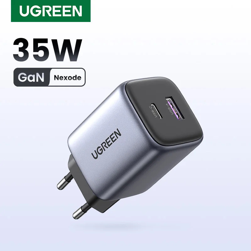 UGREEN GaN 35W Charger USB Charger PD3.0 QC3.0 Quick Charger สําหรับ iPhone 17 16 15 Pro Samsung Xia