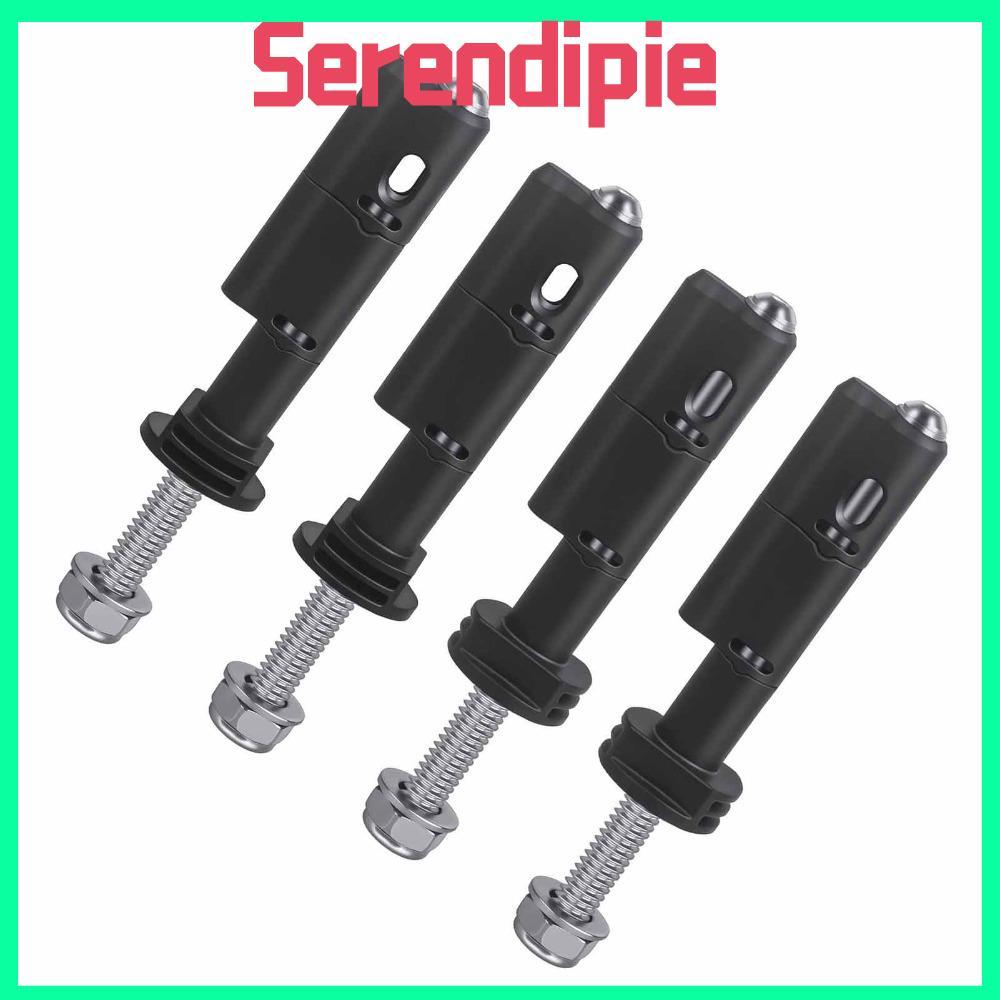 SERENDIPIE หมุดยึด 4 ชิ้น, เข้ากันได้กับ MaxTrax MKII หมุดยึดบอร์ดแบบล็อคได้, หมุดยึดสแตนเลสความยาว 