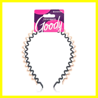 Goody Zigzag Headband 2pcs คาดผม สีเอิร์ธโทน กู๊ดดี้ สวมใส่สบาย ไม่บีบรัดศีรษะ สามารถใช้คาดผมได้ทั้งวัน.