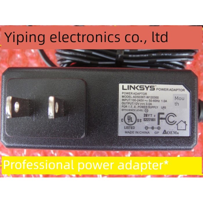 baseus หัวชาร์จ typ c ซิสโก้ lLINKSYS 12V3.0V ADS036T-W120300อะแดปเตอร์12V3A เราเตอร์