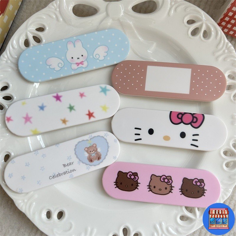 ขาตั้งติดเคสมือถือ พกพาสะดวกจับมือ ส่งในพื้นที่ เลื่อนได้ แมวเคธี หัวใจ น่ารัก แฟขั่น ติดกาวที่วางได้ง่าย สะดวกวางแนวนอน