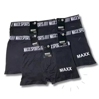 กางเกงในชาย MAXX สีดำ แพค 5 ตัว ผ้าคอตตอน สเปนเด็กซ์ ใส่สบาย ทน Man ผู้ชาย Clothing