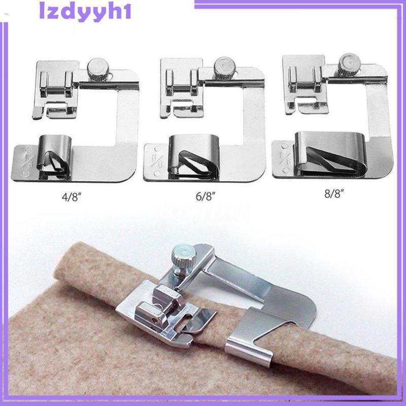 [JoyDIY] 6 ชิ้น/เซ็ต Hemming Foot Kit ปรับ Hemming Foot 3/4/6mm 4/8 6/8 8/8