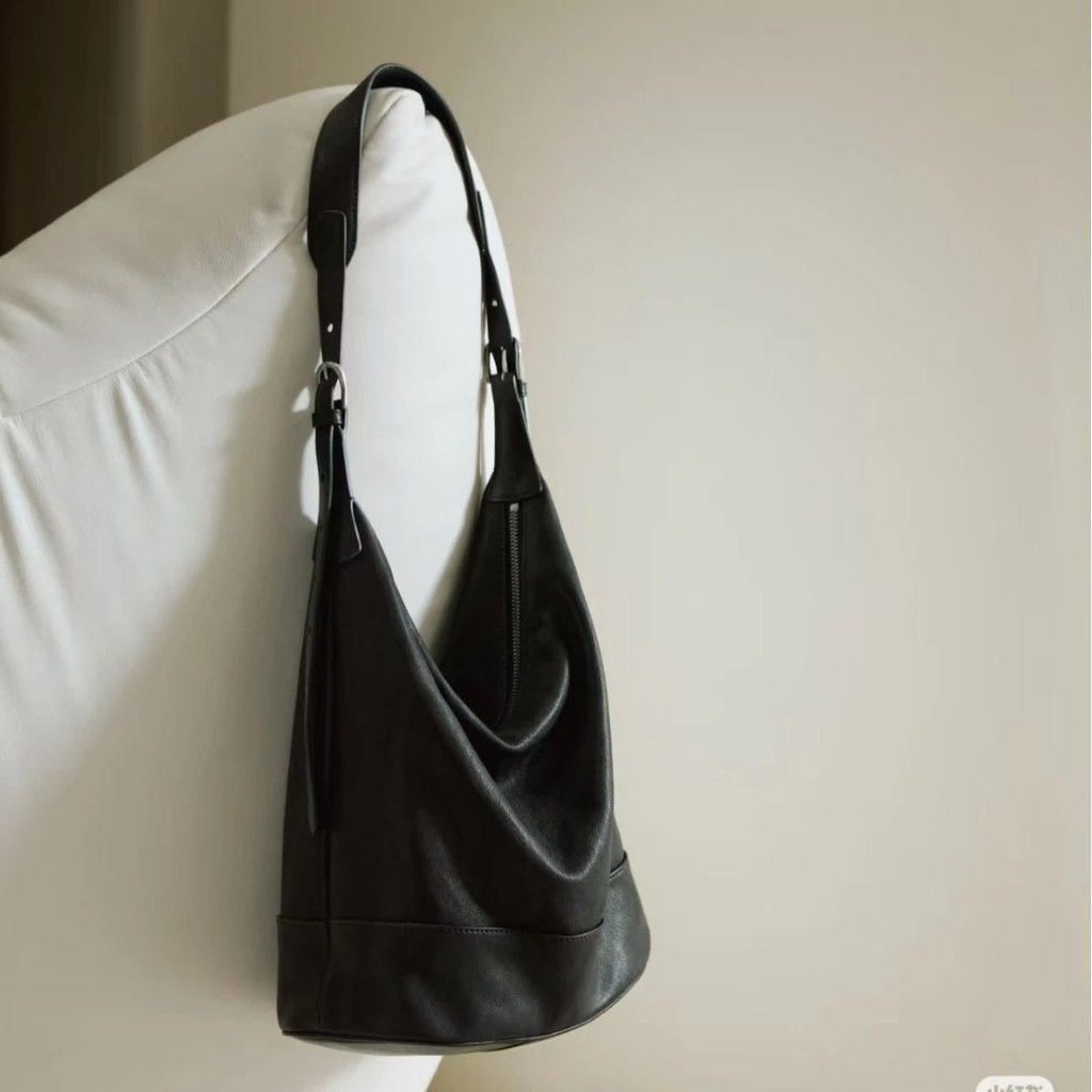 กระเป๋าโท้ท Qiuzhen หนังแท้ ความจุมาก สไตล์หรูหรา ใช้งานได้ทุกวัน