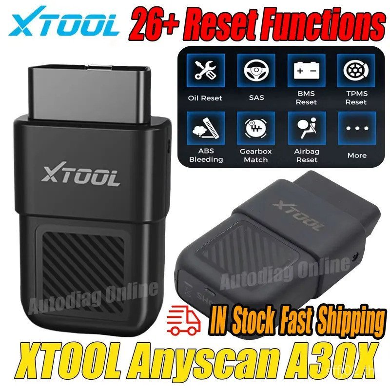 XTOOL A30X เครื่องสแกนเนอร์อัตโนมัติเครื่องมือวินิจฉัยรถยนต์เครื่องสแกนเนอร์บลูทูธอัตโนมัติ 26 + ฟัง