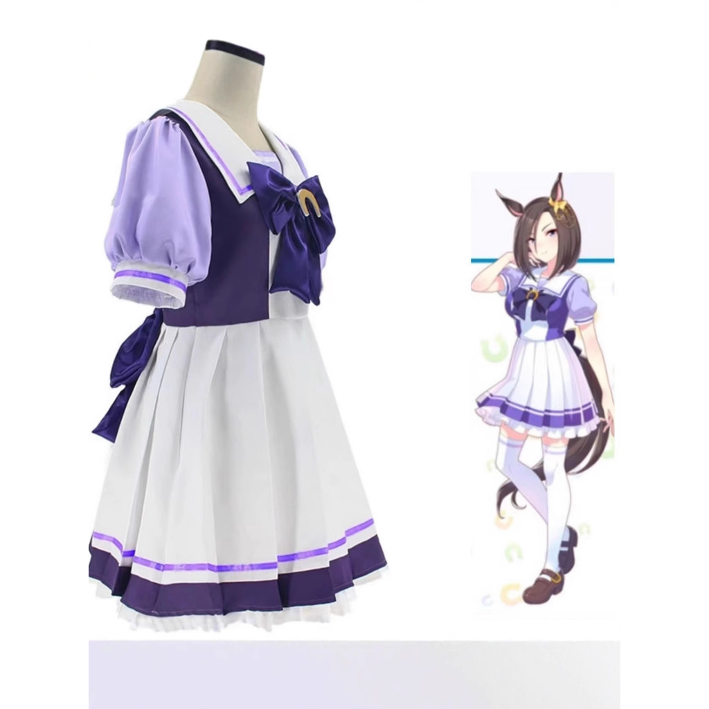 ชุดคอสเพลย์ Horse Racing แบบสาว Mu Bai McQueen สำหรับคอสเพลย์หรือนักเรียนอะนิเมะ ปี 2026 2026新品赛马娘co