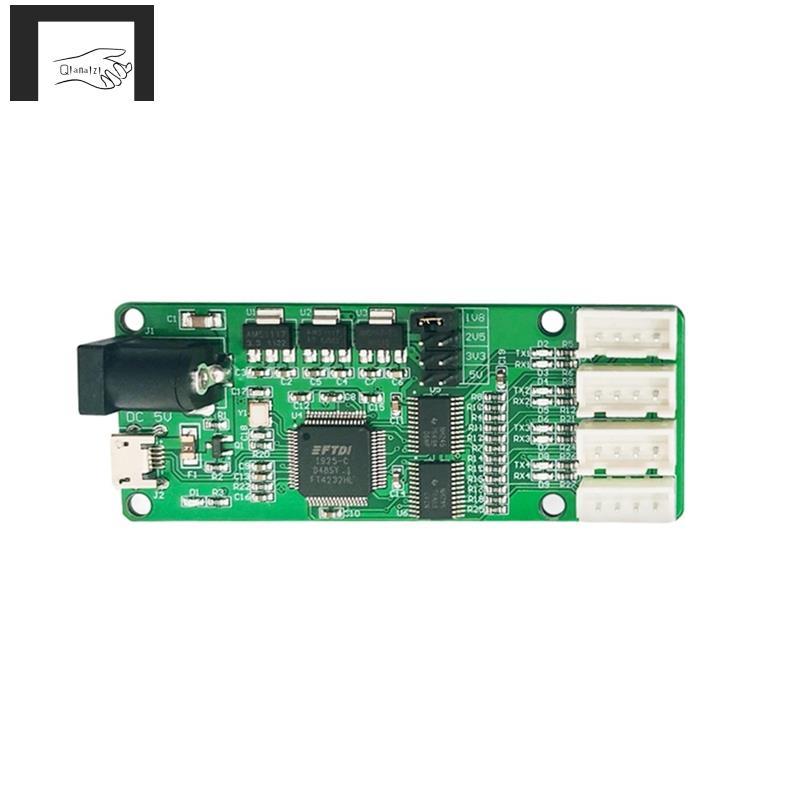 [qianaizi]LC-FT4232-4TTL โมดูลแปลง USB เป็น TTL 4 ช่องความเร็วสูง UART Serial Port บอร์ดสื่อสาร 5V 3