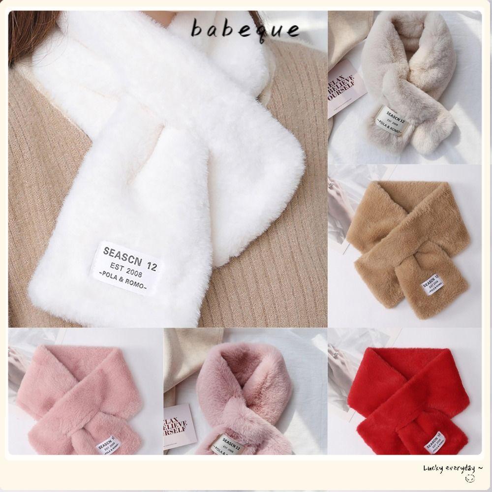 ผ้าพันคอ femur fur นุ่มและหนา สไตล์ครอสมัดยน์สำหรับผู้หญิง