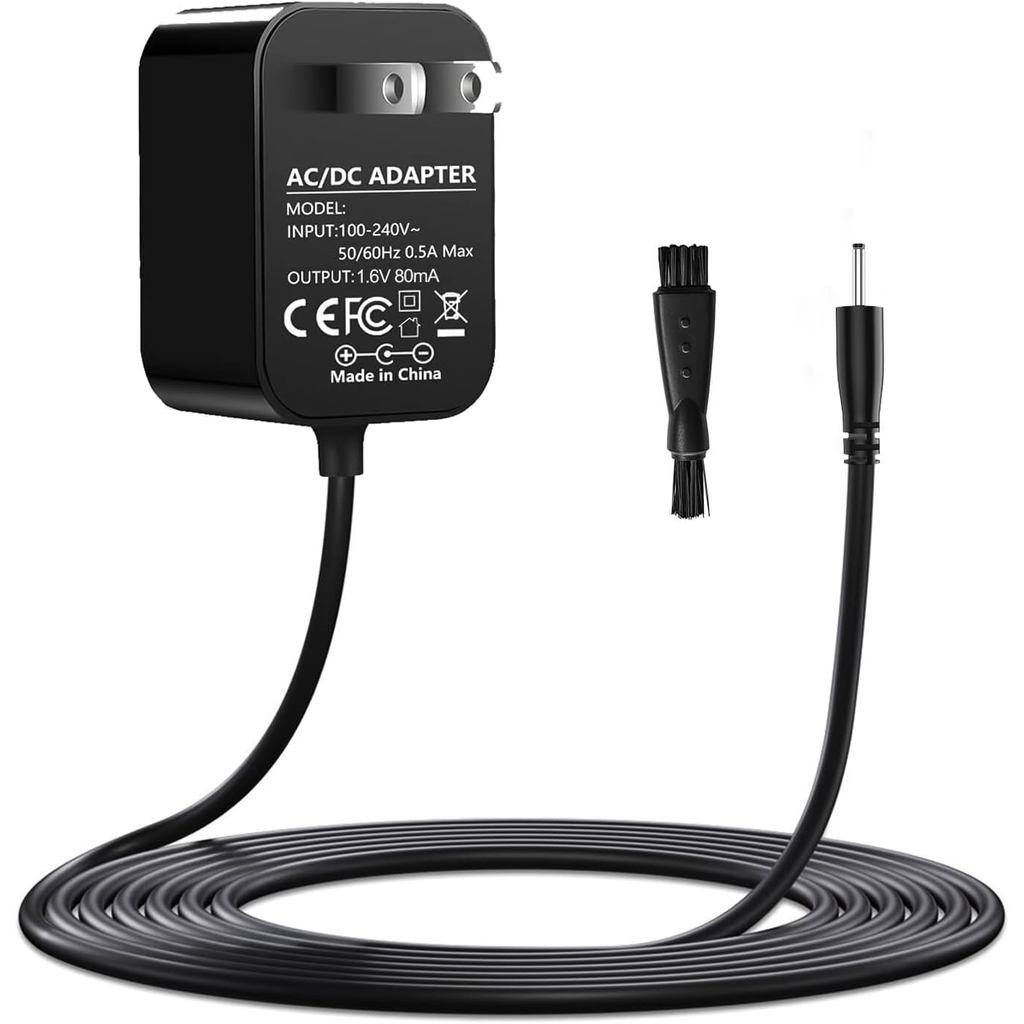 1.6V 80mA สําหรับ Philips Norelco Charger ใช้งานร่วมกับ Philips G370 G250 G270 G290 G380 D350 G390, 