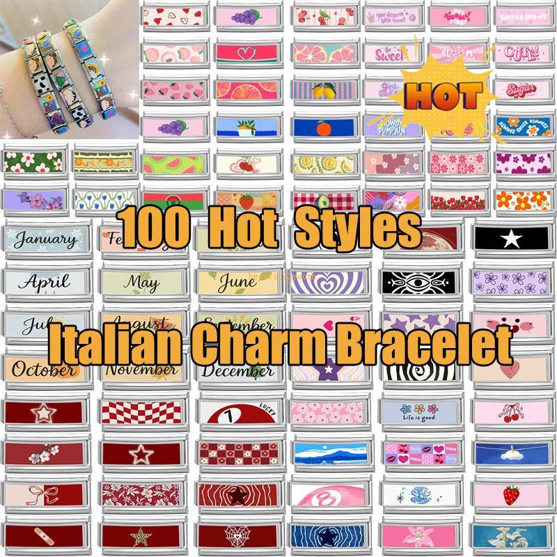 กำไลข้อมือสแตนเลสสตีล ออกแบบสไตล์อิตาเลียน พร้อมลายเป็ดและดอกไม้ แบบ Star Eyes Ball Charm สำหรับการทำเองได้ง่ายๆ