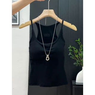 Camisole ผู้หญิง แบบไร้รอยต่อ สบายผิว พร้อมถ้วยนุ่ม ทำให้ดูเพรียวบาง