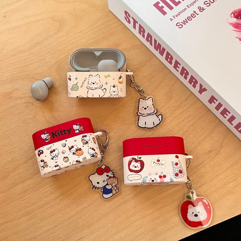 West Highland เหมาะสําหรับ Sony wf1000xm6 เคสหูฟังบลูทูธ Sony xm6 การ์ตูนคู่สร้างสรรค์เคสชุดหูฟัง So