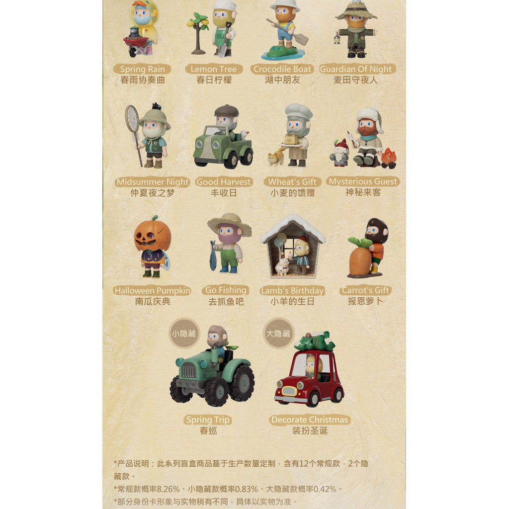 พร้อมส่ง  MTA.  Finding Unicorn Farmer Bob on The Farm Series Blind Box（กด12ชิ้น=1box） ราคา ถูกที่สุด ดีลบีเคเค แกลเลอรีภาพที่ 9