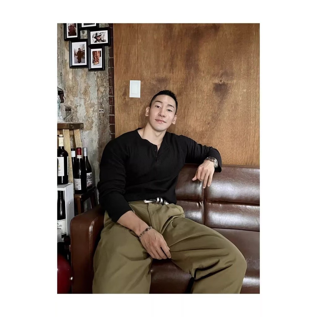 เสื้อยืดวาฟเฟิลคอปก American Henry แขนยาว ใหม่ ราคา ถูกที่สุด ดีลบีเคเค แกลเลอรีภาพที่ 4