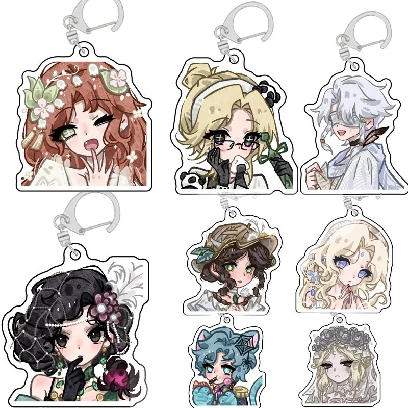 Identity V อะคริลิค Chibi พวงกุญแจรูปเหมือน Joseph Michiko Grace Margaretha Zelle อะนิเมะของขวัญกระเ