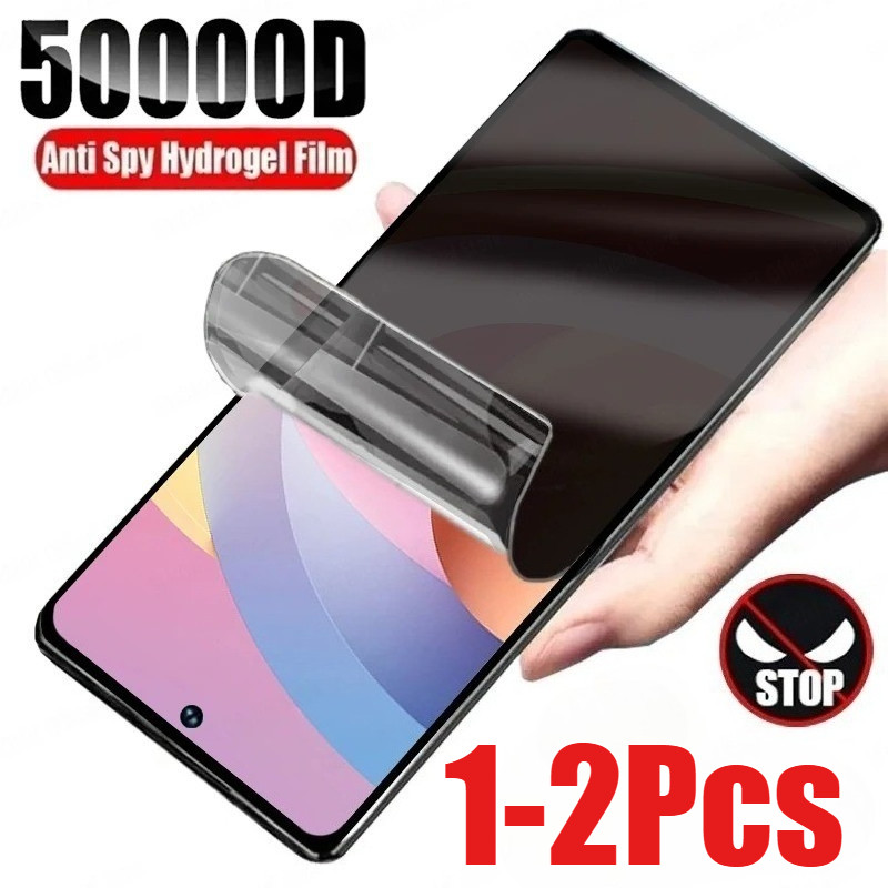 1-2 ชิ้นคลุมทั้งหมด Anti Blue Light Soft Hydrogel ฟิล์มสําหรับ Realme 7 7i 8 8i C3 C3i 8s Pro Global