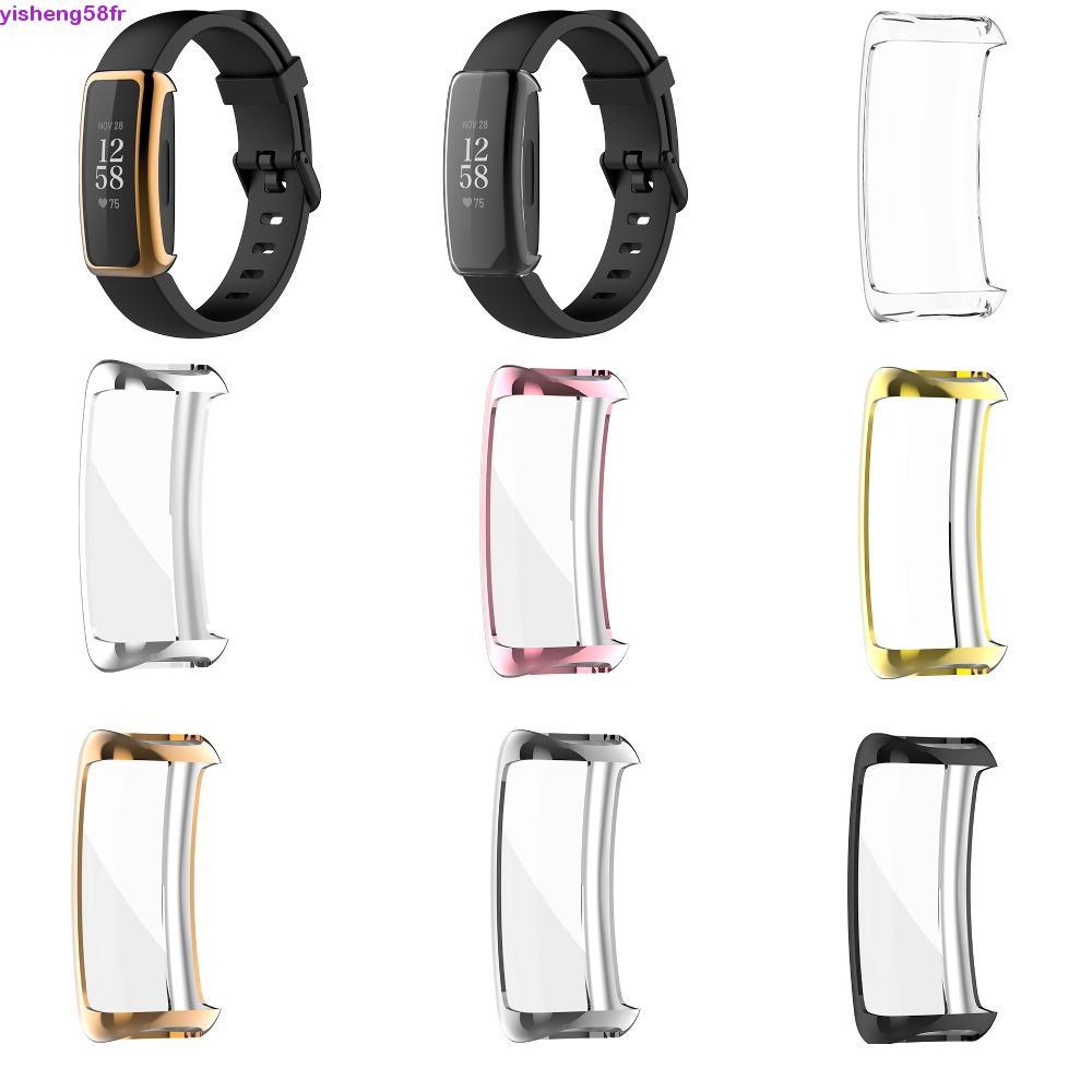 YISHENG Fitbit Inspire 3 ตัวป้องกันหน้าจอ, เคสฝาครอบนาฬิกา TPU Inspire 3 ฝาครอบนาฬิกา, เกราะป้องกัน 