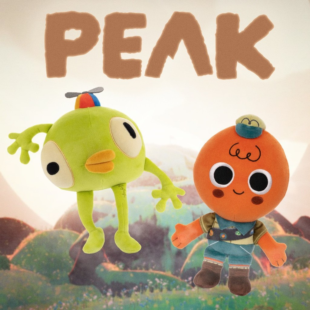 Influencer PEAK Game Merchanded Orange Little Man/Green Bingbang ตุ๊กตาพัดลมคอลเลกชันของขวัญ