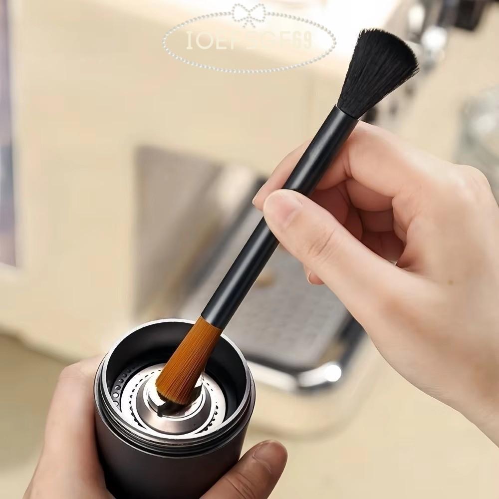 เครื่องมือทําความสะอาดเครื่องบด IOEFSGF69, ท่ออลูมิเนียม Double-head Coffee Pot Brush, Retro Soft Br
