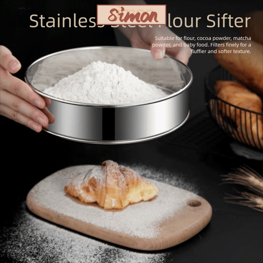 วิธี ตะแกรงแป้ง,รอบสแตนเลสตาข่ายแป้งตะแกรง,ครัวเรือน15/20/25/30ซม พิเศษ-ดี 60ตาข่ายแป้งเงินตะแกรงร่อ