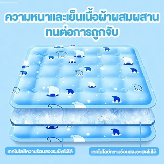 แผ่นเจลเย็นสุนัขแมว ที่นอนกันร้อน ซักได้ แผ่นรองนอนสัตว์เลี้ยง เตียงเย็น ขนาดใหญ่ ราคาถูก