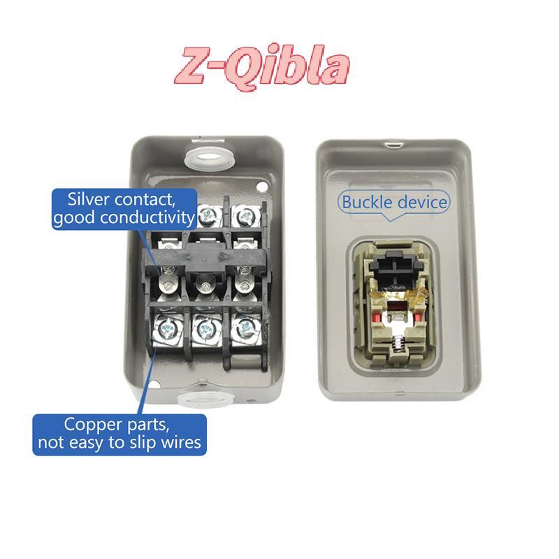 [Z-Qibla-t] สวิตช์ปุ่มสตาร์ท AC380V สามเฟส BS211B BS216B BS230B Motor Control Start Stop Switch