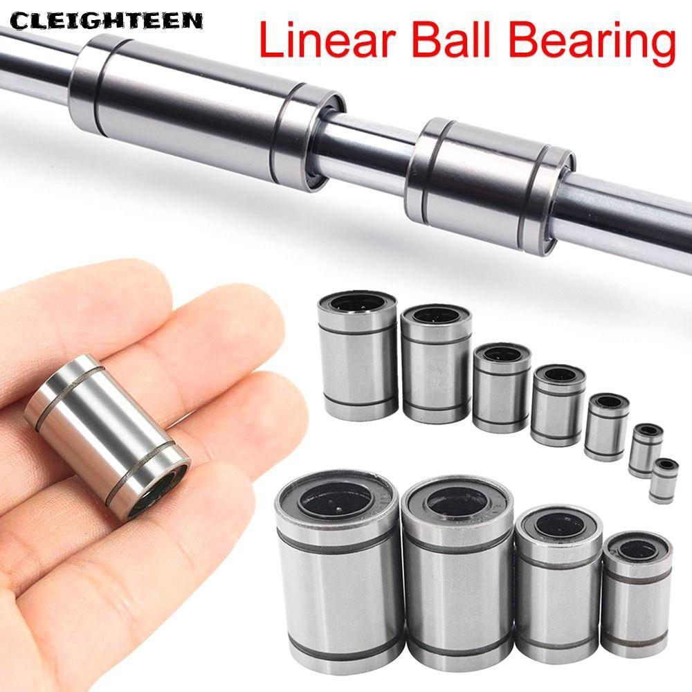 CLEIGHTEEN บูชเหล็กทนทานสําหรับเครื่องพิมพ์ Rods Shaft LM8UU LM10UU LM12UU LM16UU