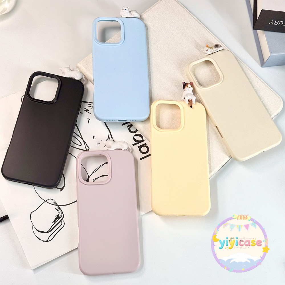 lovely เคสสำหรับไอโฟน17PROMAX 16 13 11 12promax เคสsilicone สีลูกกวาด รวมทุกอย่างแล้ว รู้สึกสบาย case for iPhone15PRO 14