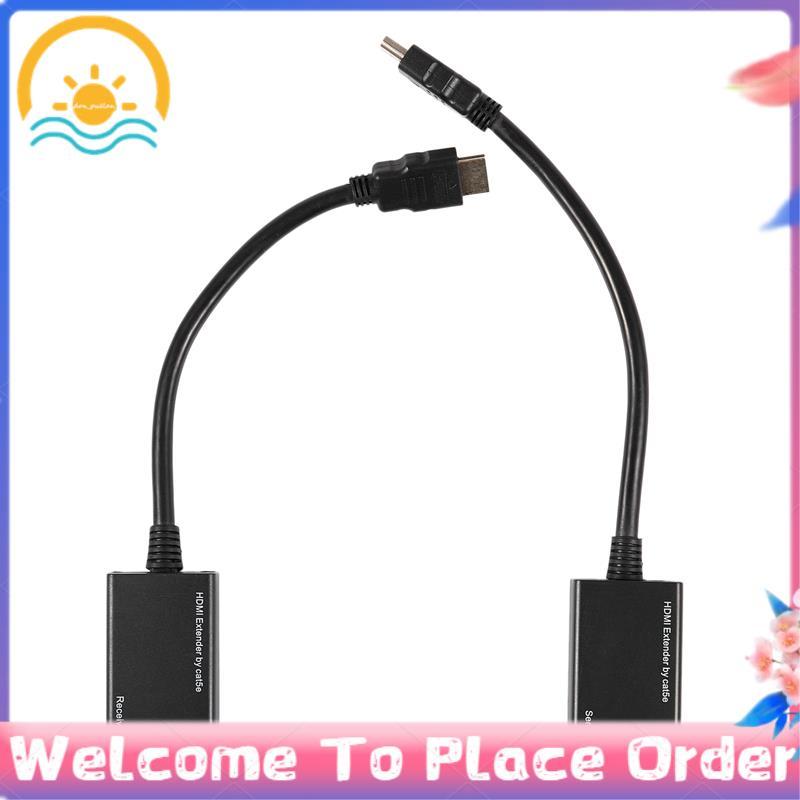 Over RJ45 CAT5e CAT6 UTP LAN Ethernet Extender Repeater 1080P 3D ถึง 100ft