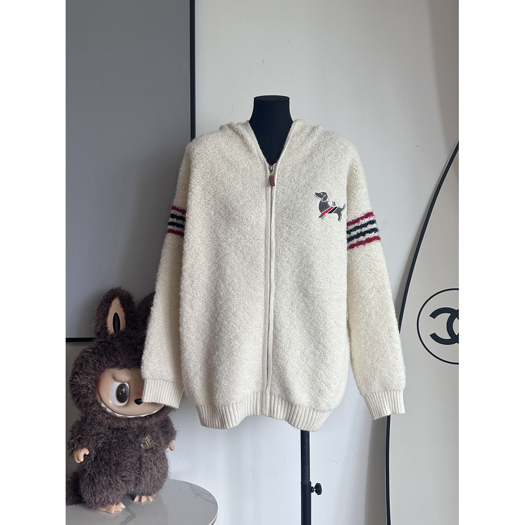 WFN8 thombrowne Looped Fleece Puppy Hoodie